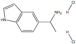 1-(1H-indol-5-yl)ethanamine dihydrochloride Struktur