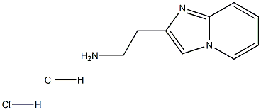 2-(imidazo[1,2-a]pyridin-2-yl)ethanamine dihydrochloride 化学構造式