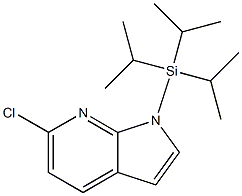 6-chloro-1-(triisopropylsilyl)-1H-pyrrolo[2,3-b]pyridine Struktur