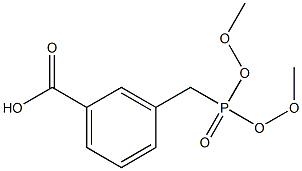 3-(Dimethoxy-phosphorylmethyl)-benzoic acid Structure
