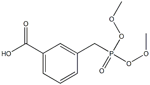 3-(Dimethoxy-phosphorylmethyl)-benzoic acid Struktur