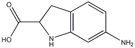 6-aminoindoline-2-carboxylic acid 结构式