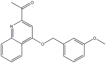 1-(4-(3-methoxybenzyloxy)quinolin-2-yl)ethanone,,结构式