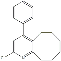 2-chloro-4-phenyl-5,6,7,8,9,10-hexahydrocycloocta[b]pyridine 结构式