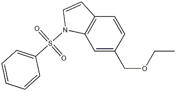 6-(ethoxy methyl)-1-(phenylsulfonyl)-1H-indole Structure