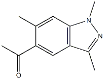 1-(1,3,6-trimethyl-1H-indazol-5-yl)ethanone 结构式