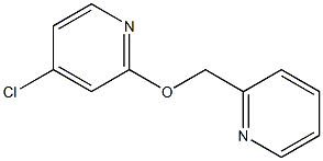 2-((4-chloropyridin-2-yloxy)methyl)pyridine Structure