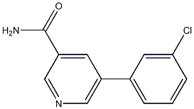 5-(3-chlorophenyl)pyridine-3-carboxamide Structure