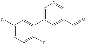 5-(5-chloro-2-fluorophenyl)pyridine-3-carbaldehyde 化学構造式