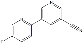 5-(5-fluoropyridin-2-yl)pyridine-3-carbonitrile Structure