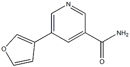 5-(furan-3-yl)pyridine-3-carboxamide Struktur