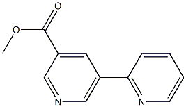 methyl 5-(pyridin-2-yl)pyridine-3-carboxylate Struktur