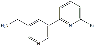 (5-(6-bromopyridin-2-yl)pyridin-3-yl)methanamine Structure