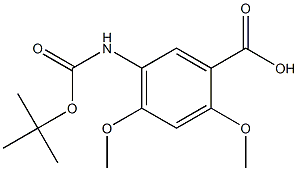 Boc-5-amino-2,4-dimethoxy-benzoic acid Struktur