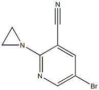 2-(aziridin-1-yl)-5-bromopyridine-3-carbonitrile 结构式