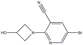 5-bromo-2-(3-hydroxyazetidin-1-yl)pyridine-3-carbonitrile