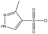 3-Methyl-1H-pyrazole-4-sulfonyl chloride 化学構造式