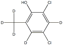 2,4-DICHLORO-6-METHYLPHENOL D5,,结构式