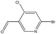 6-broMo-4-chloronicotinaldehyde Struktur