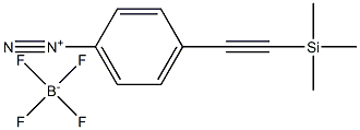 4-triMethylsilylethynylphenyldiazoniuM tetrafluoroborate Structure