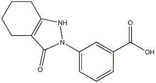 2-(3-Carboxyphenyl)-1,2,4,5,6,7-hexahydro-3H-indazol-3-one Structure
