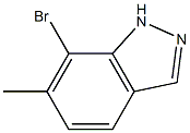 7-Bromo-6-methyl-1H-indazole 化学構造式