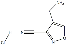 4-(aMinoMethyl)isoxazole-3-carbonitrile hydrochloride,,结构式