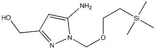 (5-aMino-1-((2-(triMethylsilyl)ethoxy)Methyl)-1H-pyrazol-3-yl)Methanol 结构式