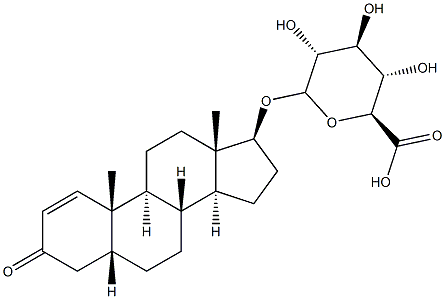 5-b-Androst-1-en-17b-ol-3-one glucuronide Struktur
