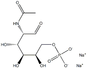 N-Acetyl-D-mannosamine-6-phosphate disodium salt Structure