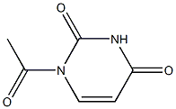 1-Acetyl uracil 化学構造式