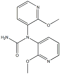Bis(2-methoxypyridin-3-yl)urea Struktur