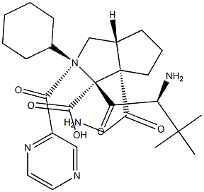 (1S,3aR,6aS)-(2S)-2-Cyclohexyl-N-(2-pyrazinylcarbonyl)glycyl-3-methyl-L-valyloctahydrocyclopenta[c]pyrrole-1-carboxylic acid|特拉匹韦中间体5