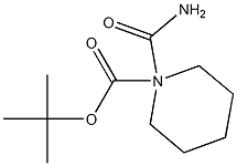 1-BOC-哌啶甲酰胺,,结构式