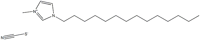 1-十四烷基-3-甲基咪唑硫氰酸盐, , 结构式
