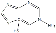 1-amino-5-mercaptopurine Struktur