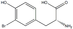 3-溴-D-酪氨酸, , 结构式