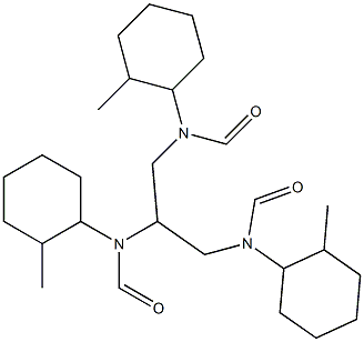 N,N',N''-tris(2-methylcyclohexyl)-1,2,3-triformamide propane Structure