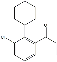 丙酰环己基氯苯,,结构式