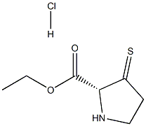 硫代脯氨酸乙酯盐酸盐, , 结构式