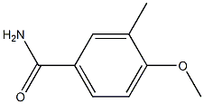 3-甲基-4-甲氧基苯甲酰胺 结构式