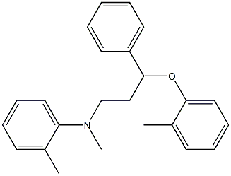 N,2-dimethyl-N-(3-phenyl-3-(o-tolyloxy)propyl)aniline Struktur