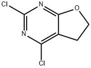 2,4-dichloro-5,6-dihydrofuro[2,3-d]pyrimidine 化学構造式