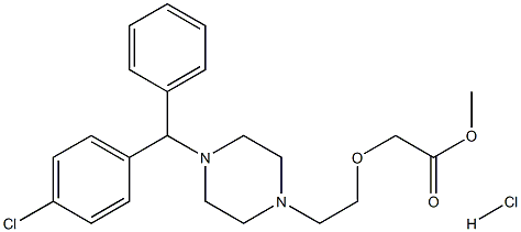 Cetirizine Methyl Ester HCl,,结构式