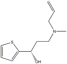 (S)-3-(Allyl(methyl)amino)-1-(thiophen-2-yl)propan-1-ol 结构式