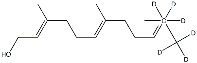 (E,E)-Farnesol 11,11,11,12,12,12-d6 结构式