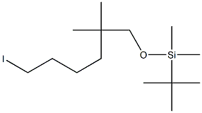 tert-butyl((6-iodo-2,2-dimethylhexyl)oxy)dimethylsilane Structure