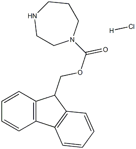 (9H-Fluoren-9-yl)methyl 1,4-diazepane-1-carboxylate hydrochloride,,结构式