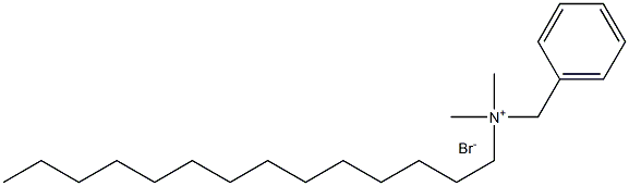 十四烷基二甲基苄基溴化铵,,结构式