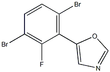 5-(3,6-dibromo-2-fluorophenyl)oxazole Structure